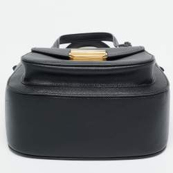 Pre Owned Prada Black Saffiano Leather Metropolis Tote