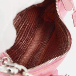 Pre Owned Prada Pink Nylon 2way Shoulder Bag