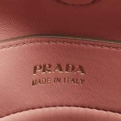 Pre Owned Prada Poudre Beige Saffiano Cuir Leather Large Double Handle Tote