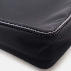Pre Owned Prada Black Re-Nylon Messenger Bag
