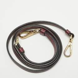 Pre Owned Prada Burgundy Saffiano Soft Leather Middle Zip Tote