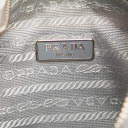 Pre Owned Prada Grey Re Nylon Re Edition 2005 Satchel
