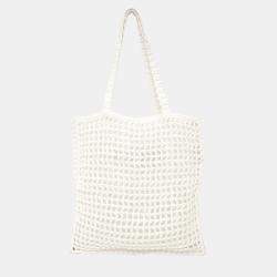Pre Owned Prada Crochet Raffia Tote Bag