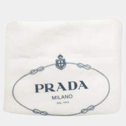 Pre Owned Prada Crochet Raffia Tote Bag