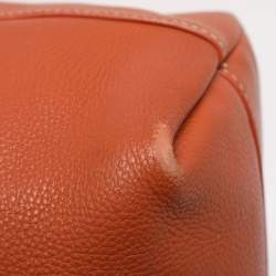 Pre Owned Prada Copper Vitello Daino Leather Tote