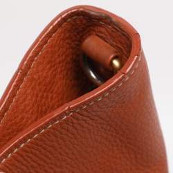 Pre Owned Prada Copper Vitello Daino Leather Tote
