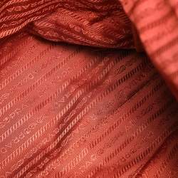 Pre Owned Prada Copper Vitello Daino Leather Tote