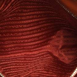 Pre Owned Prada Copper Vitello Daino Leather Tote