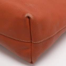 Pre Owned Prada Copper Vitello Daino Leather Tote