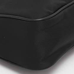 Pre Owned Prada Black Nylon and Saffiano Leather Re-Edition 2005 Baguette Bag
