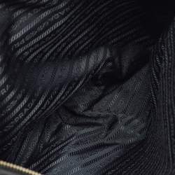Pre Owned Prada Black Saffiano Lux Leather Extra Large Double Zip Galleria Tote