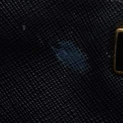 Pre Owned Prada Black Saffiano Lux Leather Extra Large Double Zip Galleria Tote