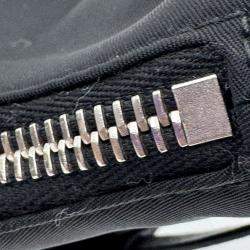 Pre Owned Prada Black Nylon and Saffiano Leather Re-Edition 2005 Shoulder Bag