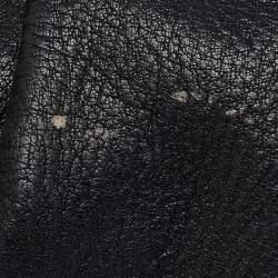 Pre Owned Prada Black Vitello Daino Leather Hobo