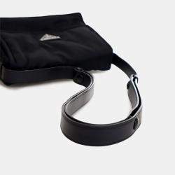 Pre Owned Prada Black Small Re Nylon Padded Traveller Shoulder Bag