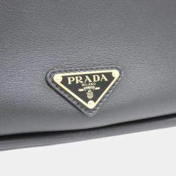 Pre Owned Prada Nero Leather Shoulder Bag