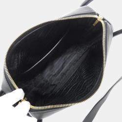 Pre Owned Prada Nero Leather Shoulder Bag