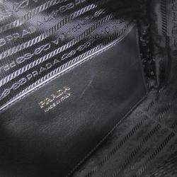 Pre Owned Prada Nero Leather Shoulder Bag