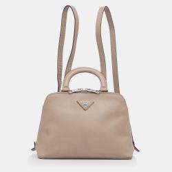 Pre Owned Prada Saffiano Lux Promenade Backpack