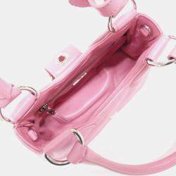 Pre Owned Prada Moon Pink Nappa Leather Handbag