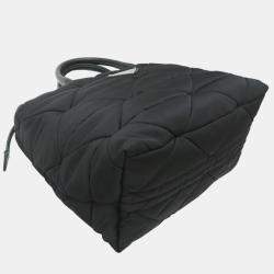 Pre Owned Prada Re-Nylon Medium Padded Black Tote Bag