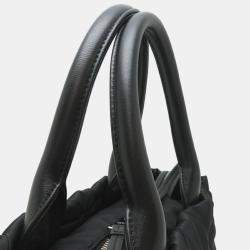 Pre Owned Prada Re-Nylon Medium Padded Black Tote Bag