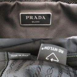 Pre Owned Prada Re-Nylon Medium Padded Black Tote Bag