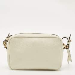 Pre Owned حقيبة كاميرا كروس بودي برادا أبيض جلد فينيكس فيتيلو