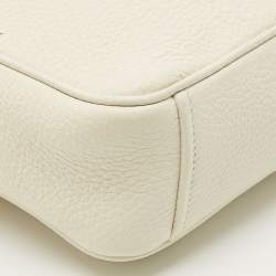 Pre Owned حقيبة كاميرا كروس بودي برادا أبيض جلد فينيكس فيتيلو