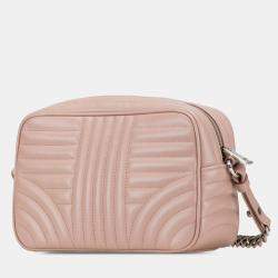 Pre Owned Prada Beige Brown Soft Calf Diagramme Crossbody