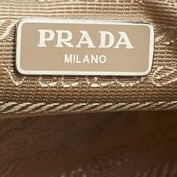 Pre Owned Prada Beige Nylon Re-Edition 2000 Shoulder Bag