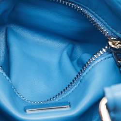 Pre Owned Prada Blue Moon Padded Leather Re-edition 2002 Bag 