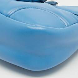 Pre Owned Prada Blue Moon Padded Leather Re-edition 2002 Bag 