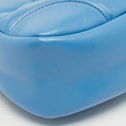 Pre Owned Prada Blue Moon Padded Leather Re-edition 2002 Bag 