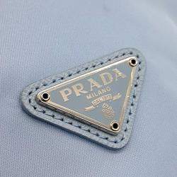 Pre Owned Prada Blue Nylon Re-Nylon Bucket Pouch