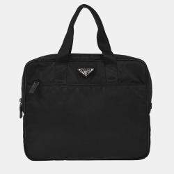 Pre Owned Prada Black Nylon Handbag