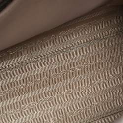 Pre Owned Prada Beige Saffiano Cuir Leather Monochrome Envelope Flap Shoulder Bag