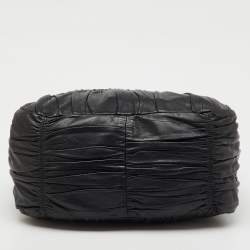 مملوكة مسبقًا Prada Black Nappa Leather Gaufre Tote