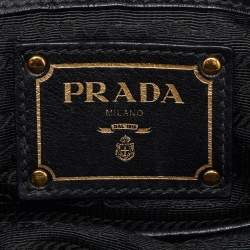 مملوكة مسبقًا Prada Black Nappa Leather Gaufre Tote