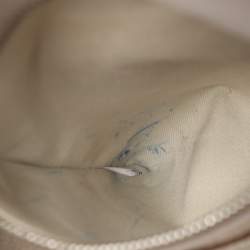 Pre Owned Prada Cream Leather Drawstring Backpack