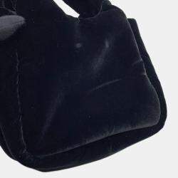 Pre Owned Prada Padded 2-Way Handbag Black Velvet Size Mini