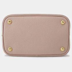 مملوكة مسبقًا حقيبة برادا بانيير ٢ واي جلد وردي/أسود