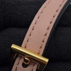 مملوكة مسبقًا حقيبة برادا بانيير ٢ واي جلد وردي/أسود