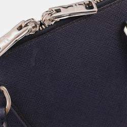 Pre Owned Prada Navy Leather Promenade 2way Shoulder Handbag 231