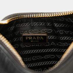 Pre Owned Prada Black Saffiano Re-Edition 2005 Satchel