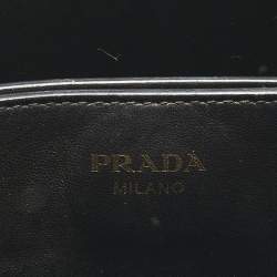 مملوكة مسبقًا Prada Black Leather Tambour Bucket Bag