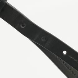 مملوكة مسبقًا Prada Black Leather Tambour Bucket Bag