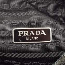 Pre Owned Prada Black Nylon Re-Edition 2000 Shoulder Bag