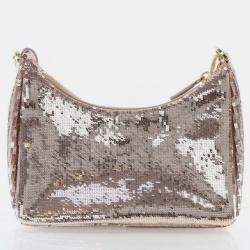 Pre Owned Prada Sequins Re-edition 2000 Handbag