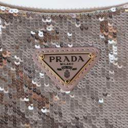 Pre Owned Prada Sequins Re-edition 2000 Handbag